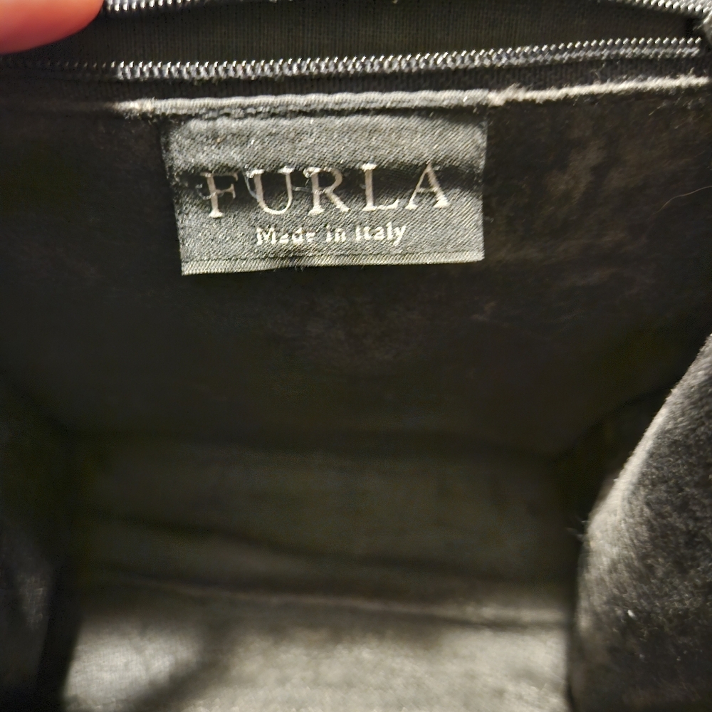 FURLA - EUC-ABSOLUTELY STUNNING Black Patent Leather Crossbody - Picture 10 of 15